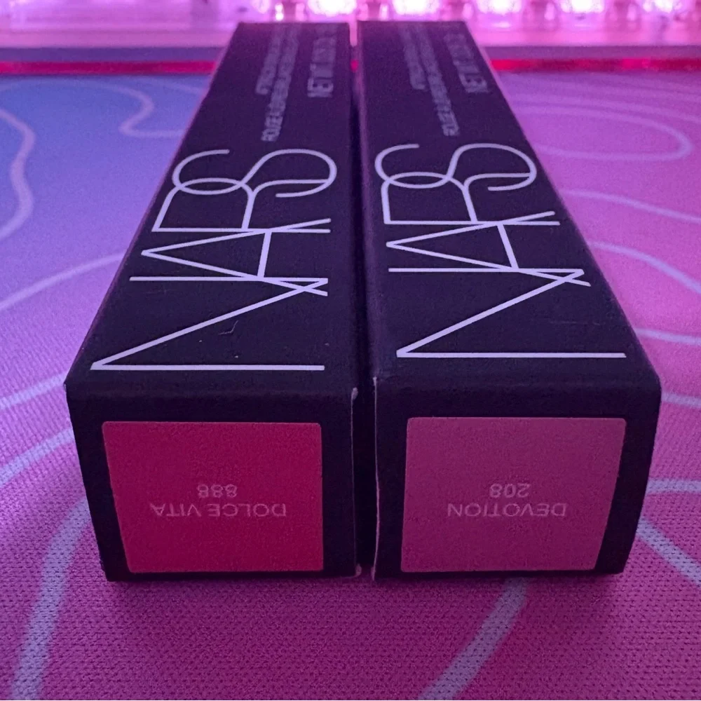 2 NARS AFTERGLOW SENSUAL SHINE LIPSTICK